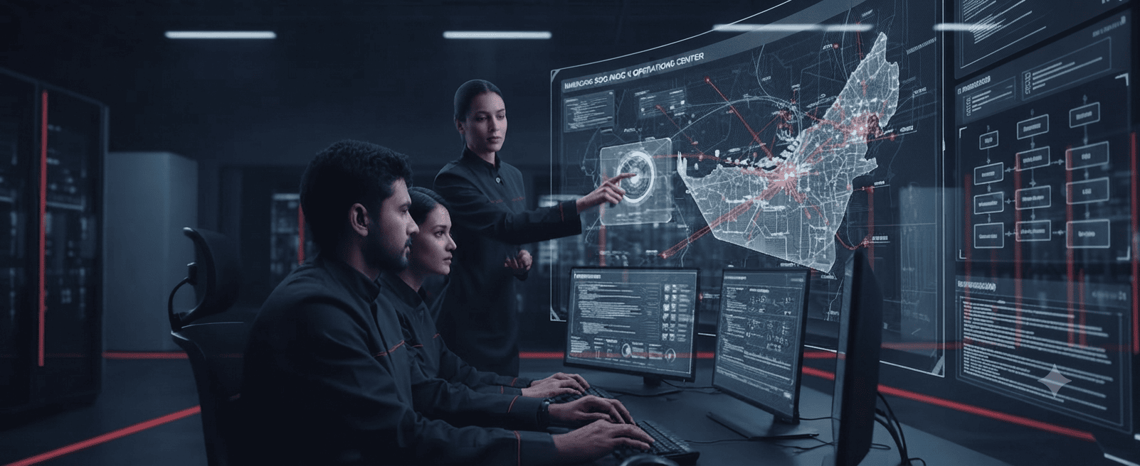 24/7 Managed Detection and Response Operations Center Workflow